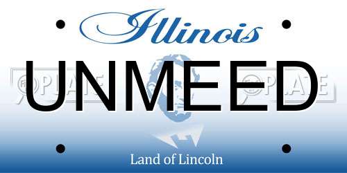 UNMEED Illinois License Plate
