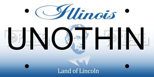UNOTHIN Illinois License Plate
