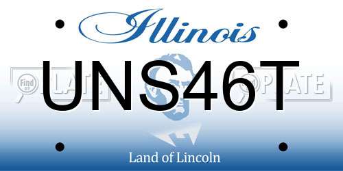 UNS46T Illinois License Plate