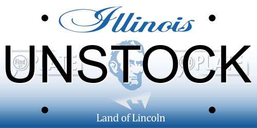 UNSTOCK Illinois License Plate