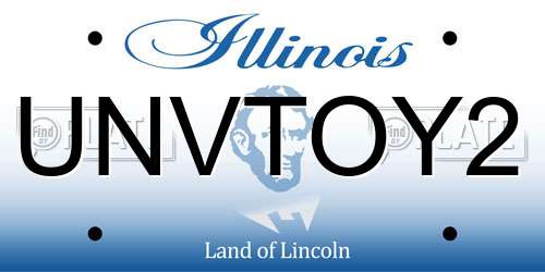 UNVTOY2 Illinois License Plate