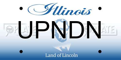 UPNDN Illinois License Plate