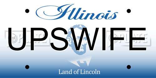 UPSWIFE Illinois License Plate