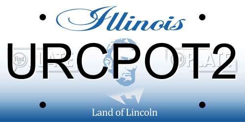 URCPOT2 Illinois License Plate