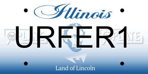 URFER1 Illinois License Plate