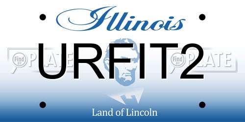 URFIT2 Illinois License Plate