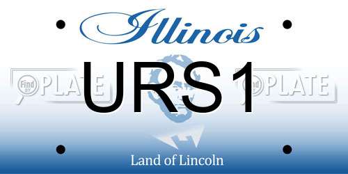 URS1 Illinois License Plate