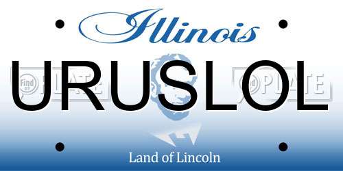 URUSLOL Illinois License Plate