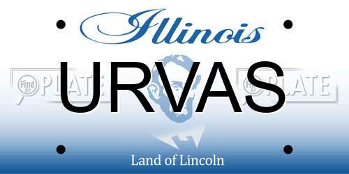 URVAS Illinois License Plate