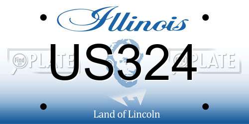 US324 Illinois License Plate