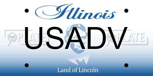USADV Illinois License Plate