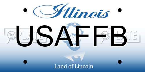 USAFFB Illinois License Plate
