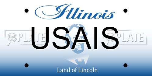 USAIS Illinois License Plate