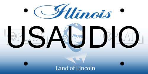 USAUDIO Illinois License Plate