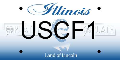 USCF1 Illinois License Plate