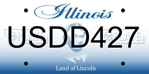 USDD427 Illinois License Plate
