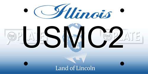 USMC2 Illinois License Plate
