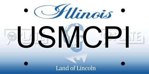 USMCPI Illinois License Plate