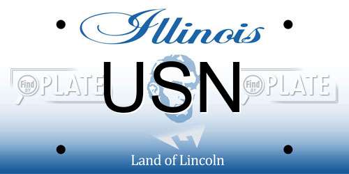 USN Illinois License Plate