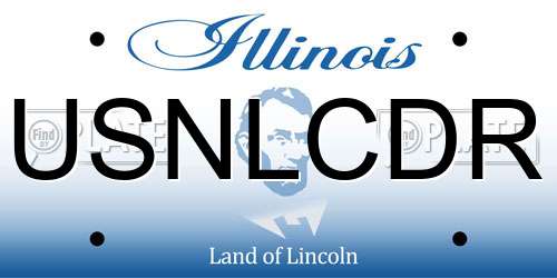 USNLCDR Illinois License Plate