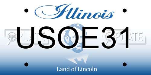 USOE31 Illinois License Plate