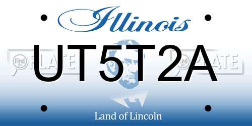 UT5T2A Illinois License Plate