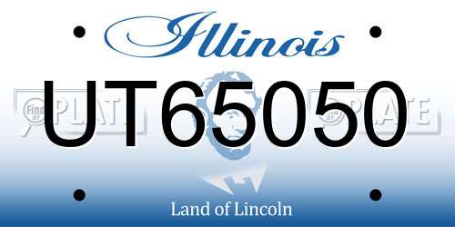 UT65050 Illinois License Plate