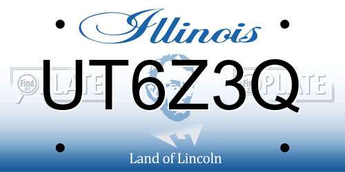 UT6Z3Q Illinois License Plate