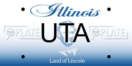 UTA Illinois License Plate
