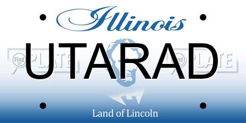UTARAD Illinois License Plate