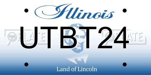 UTBT24 Illinois License Plate