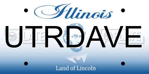UTRDAVE Illinois License Plate