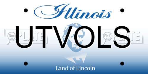 UTVOLS Illinois License Plate