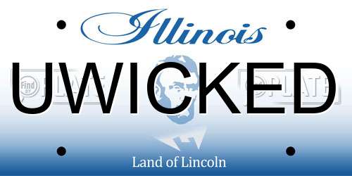 UWICKED Illinois License Plate
