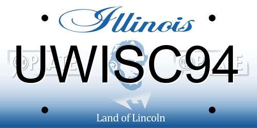 UWISC94 Illinois License Plate