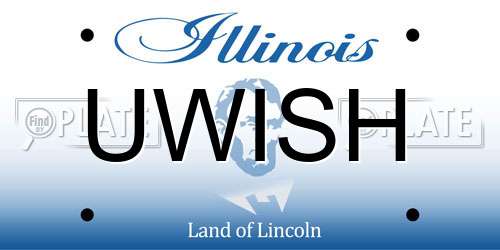 UWISH Illinois License Plate