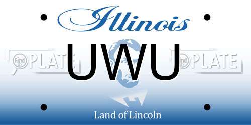 UWU Illinois License Plate