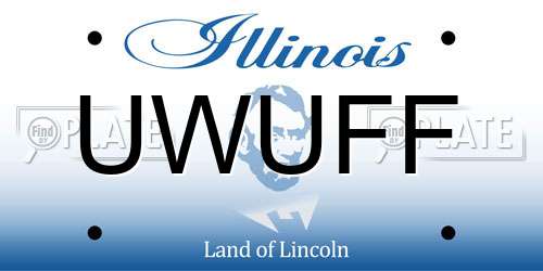 UWUFF Illinois License Plate