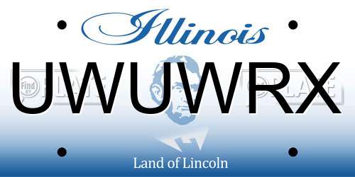 UWUWRX Illinois License Plate