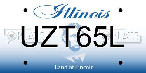 UZT65L Illinois License Plate