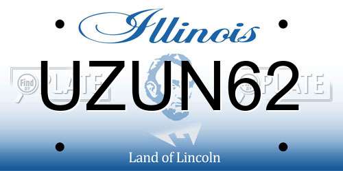 UZUN62 Illinois License Plate