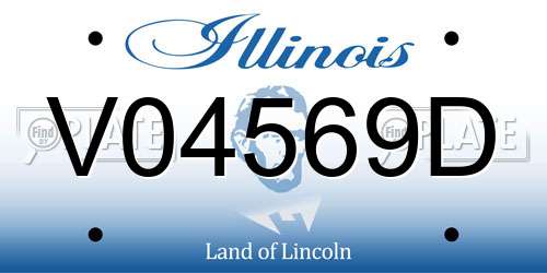 V04569D Illinois License Plate