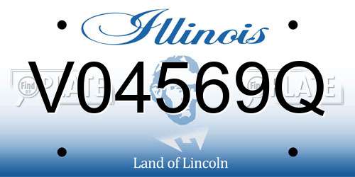 V04569Q Illinois License Plate