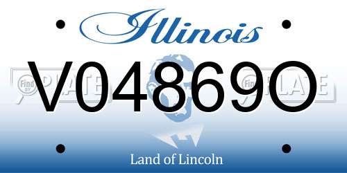 V04869O Illinois License Plate