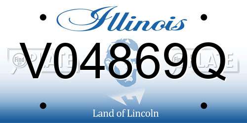 V04869Q Illinois License Plate