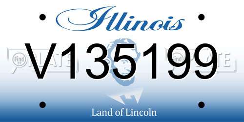 V135199 Illinois License Plate