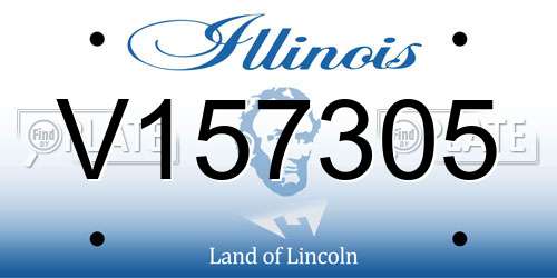 V157305 Illinois License Plate