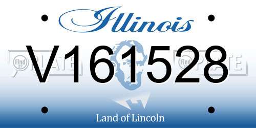 V161528 Illinois License Plate