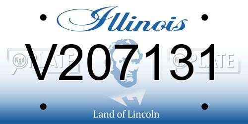 V207131 Illinois License Plate