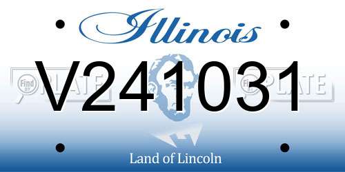 V241031 Illinois License Plate